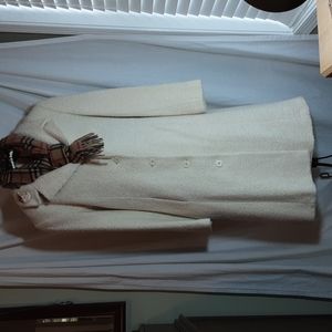 Lined winter dress coat